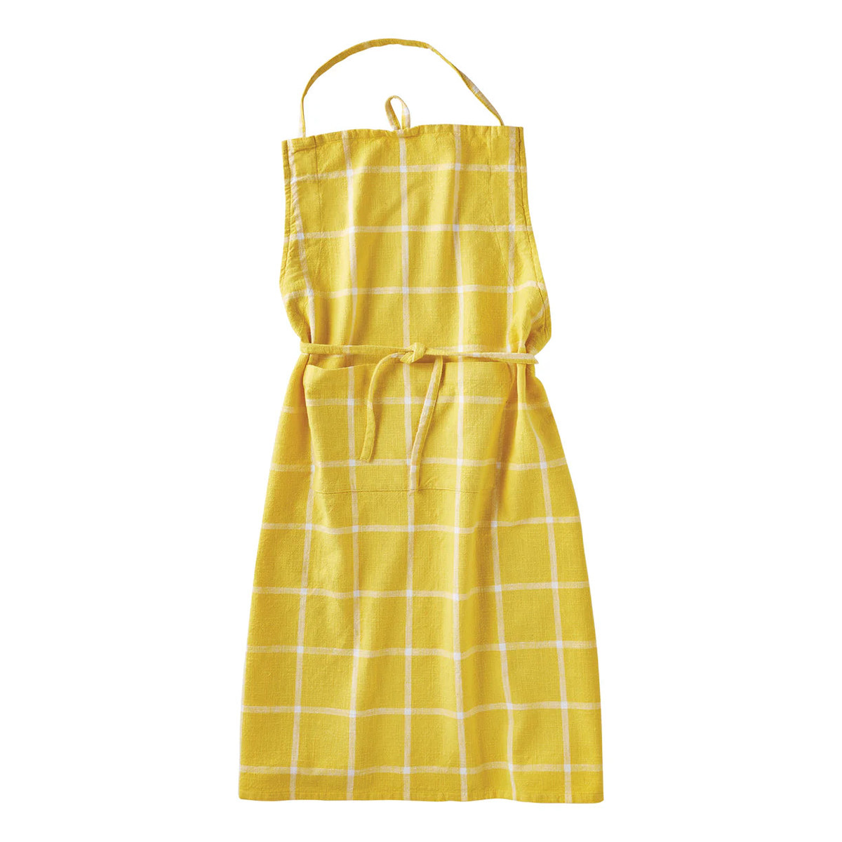Yellow Check Apron