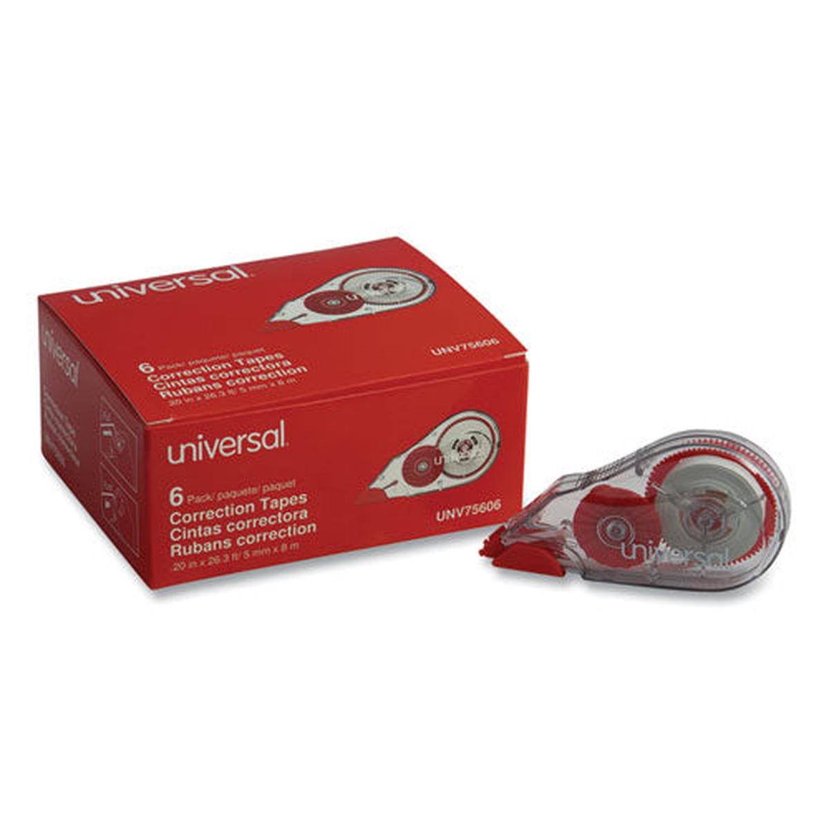 Correction Tape Dispenser, Non-refillable, 1-5