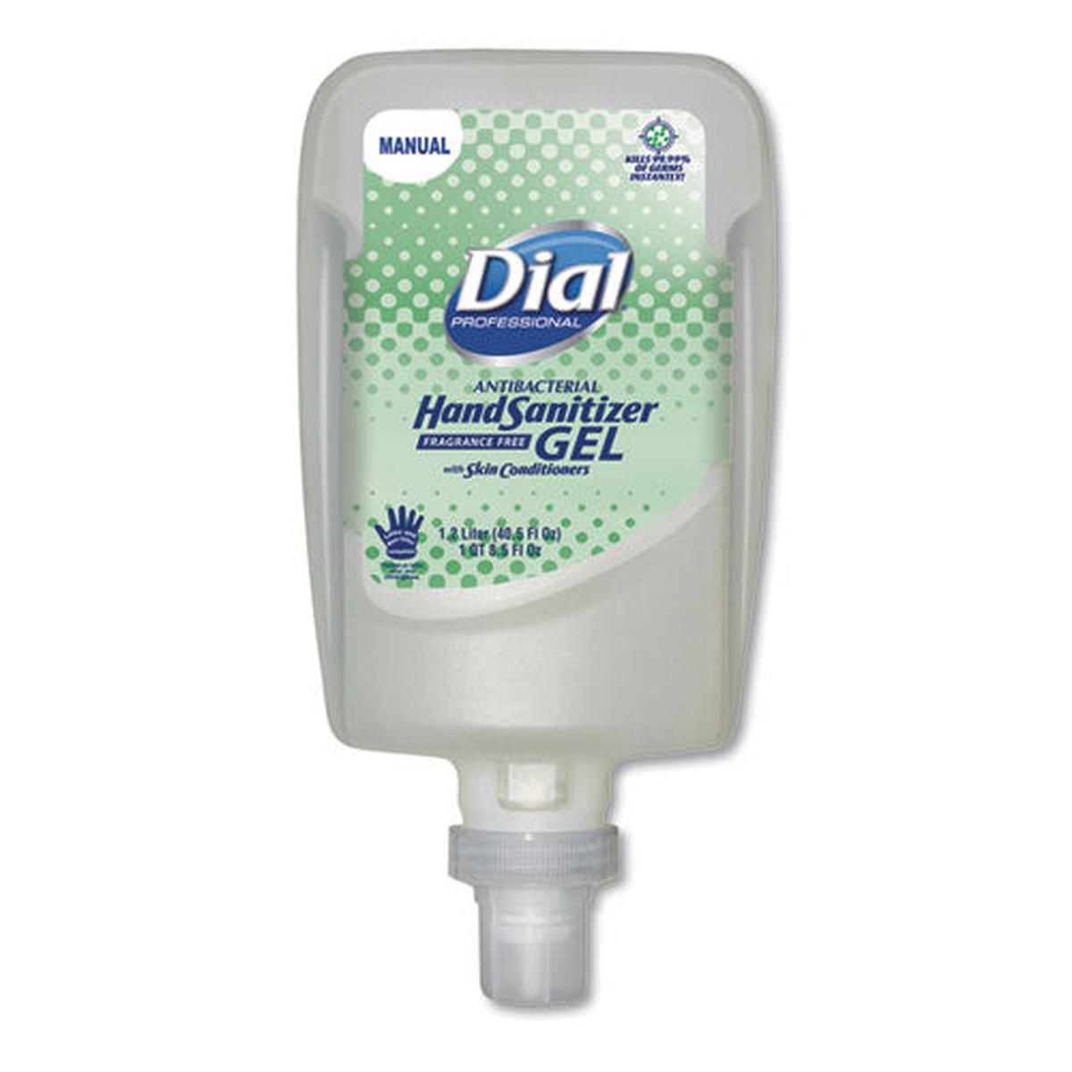 Fit Fragrance-free Antimicrobial Manual Dispenser Refill Gel Hand Sanitizer, 1.2 L, Bottle