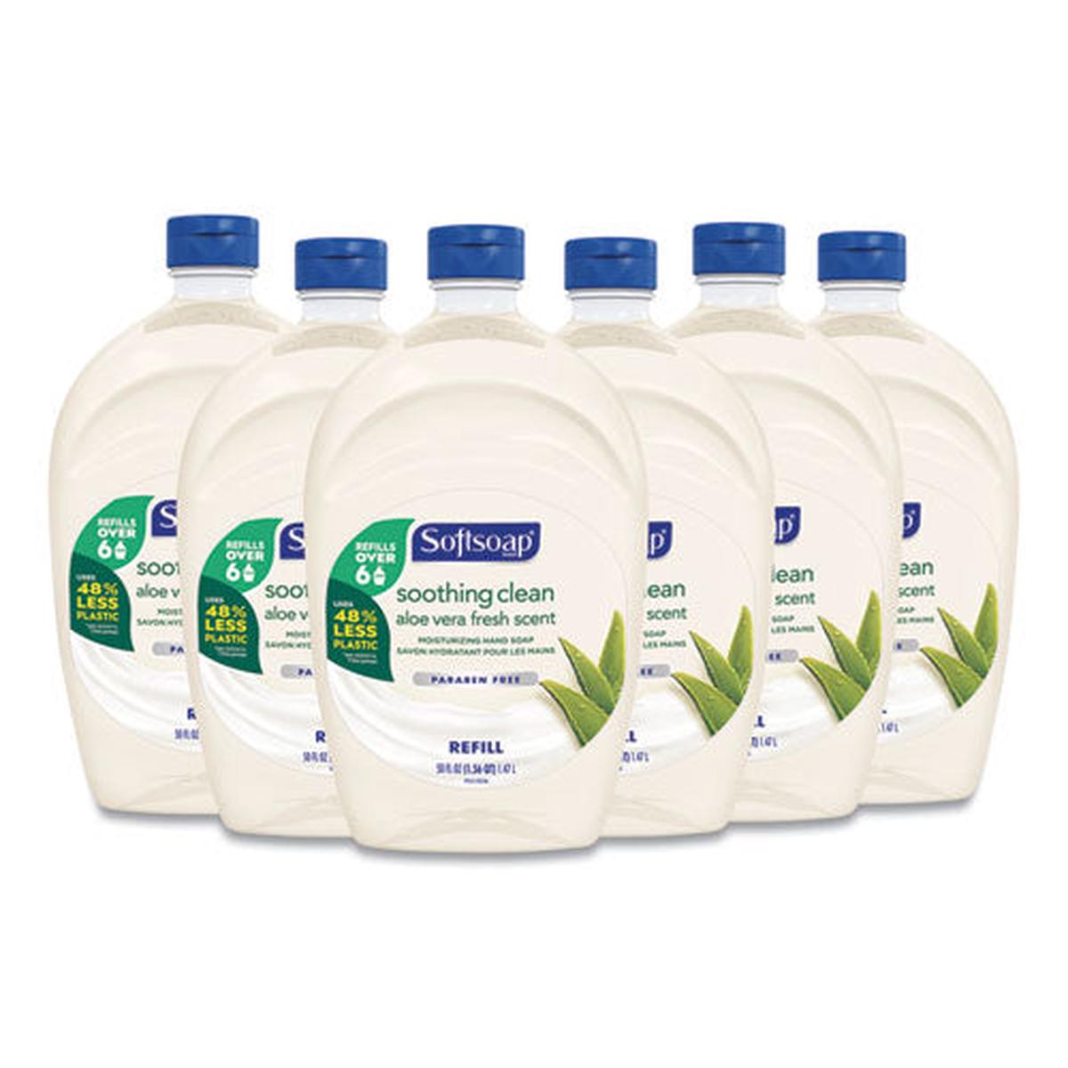 Moisturizing Hand Soap Refill With Aloe, Fresh, 50 Oz, 6-carton