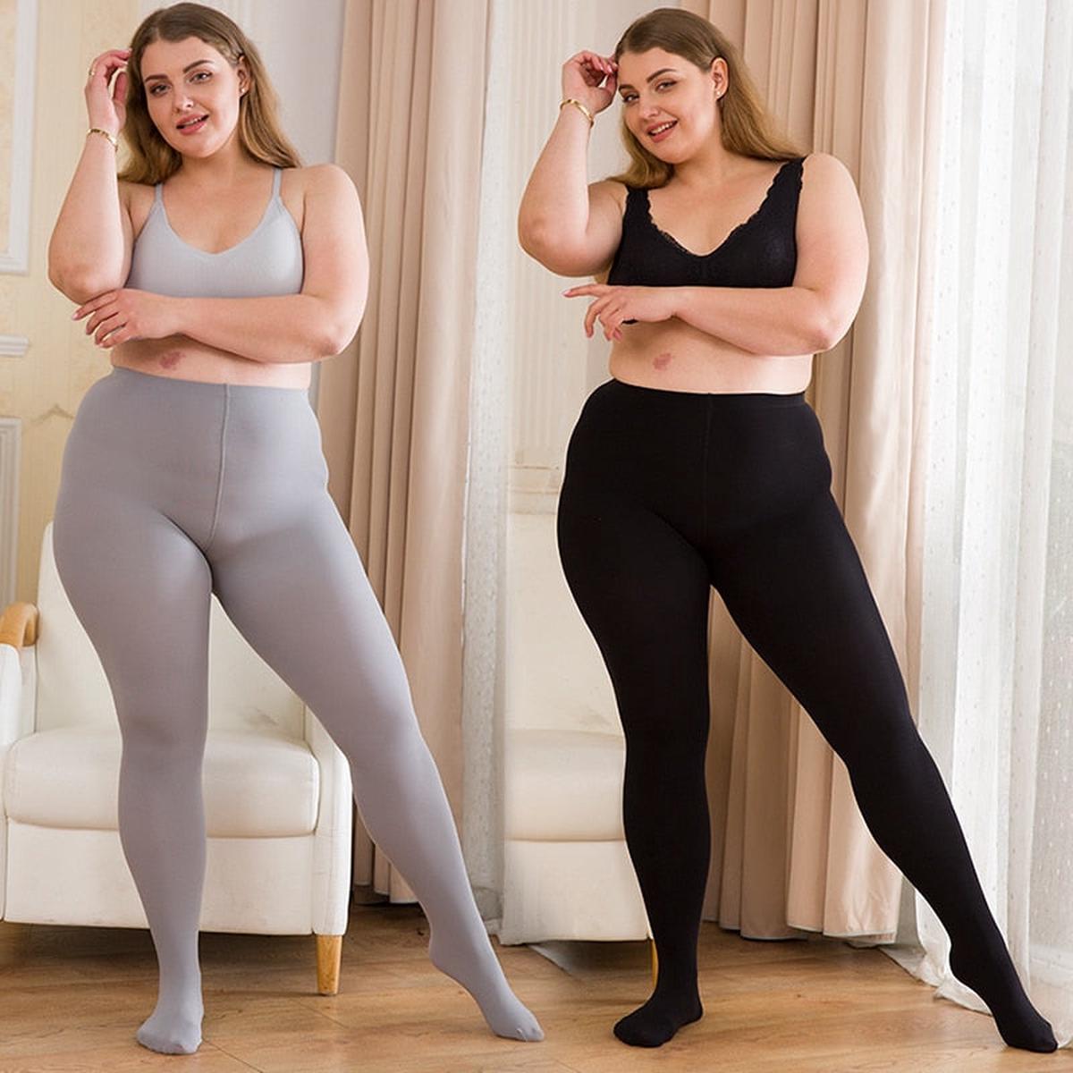 Women Pantyhose Plus Size High Waist Anti-hook Tights - Warm Seamless Tights