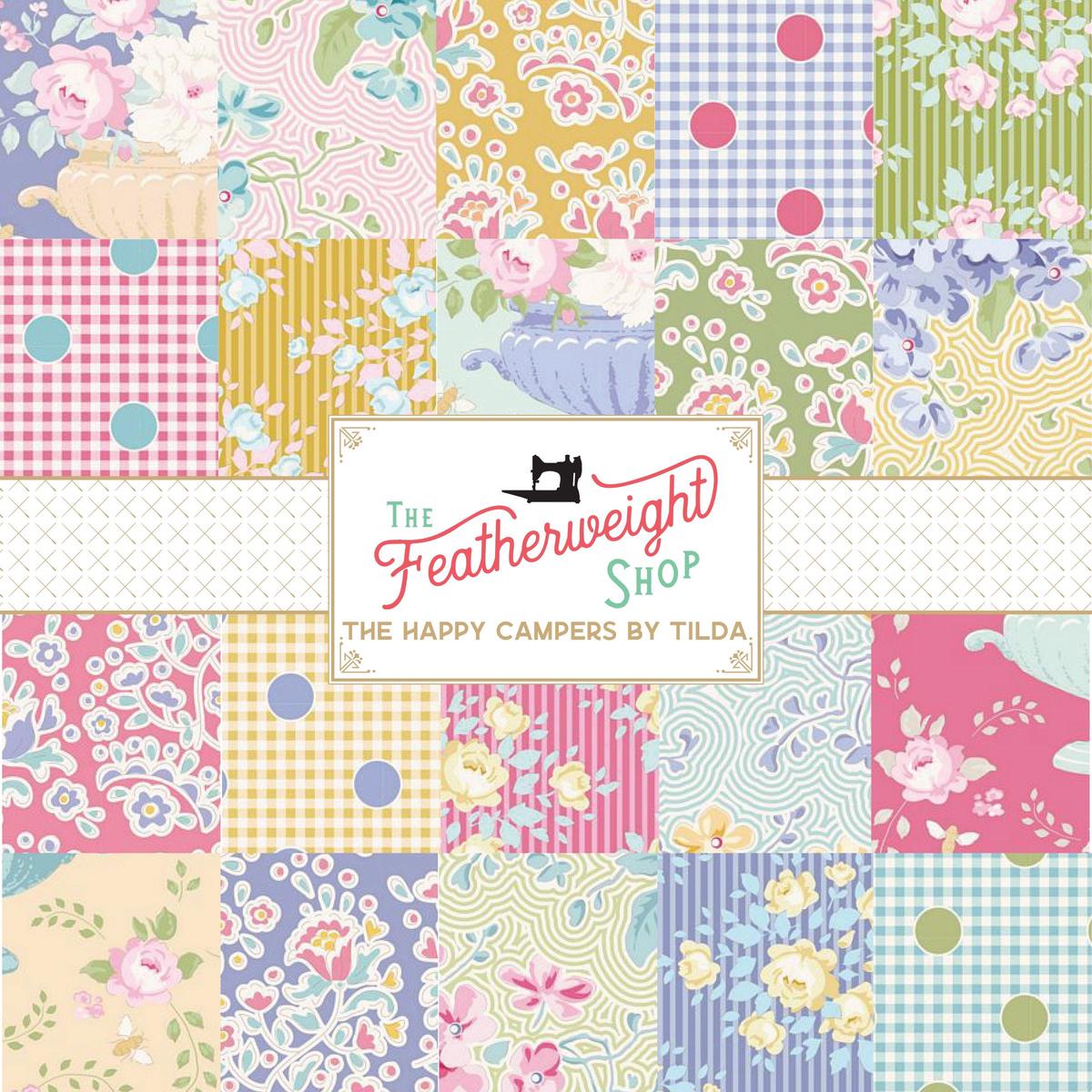 Fabric, The Happy Camper by Tilda - FAT EIGHTH BUNDLE