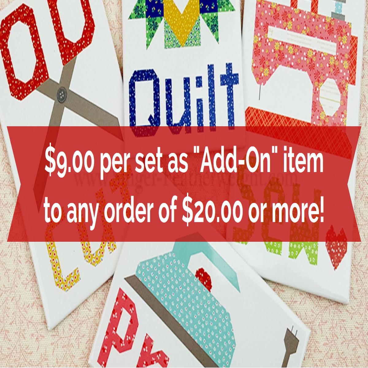 Magnet Set, Cut Press Sew Quilt by Lori Holt