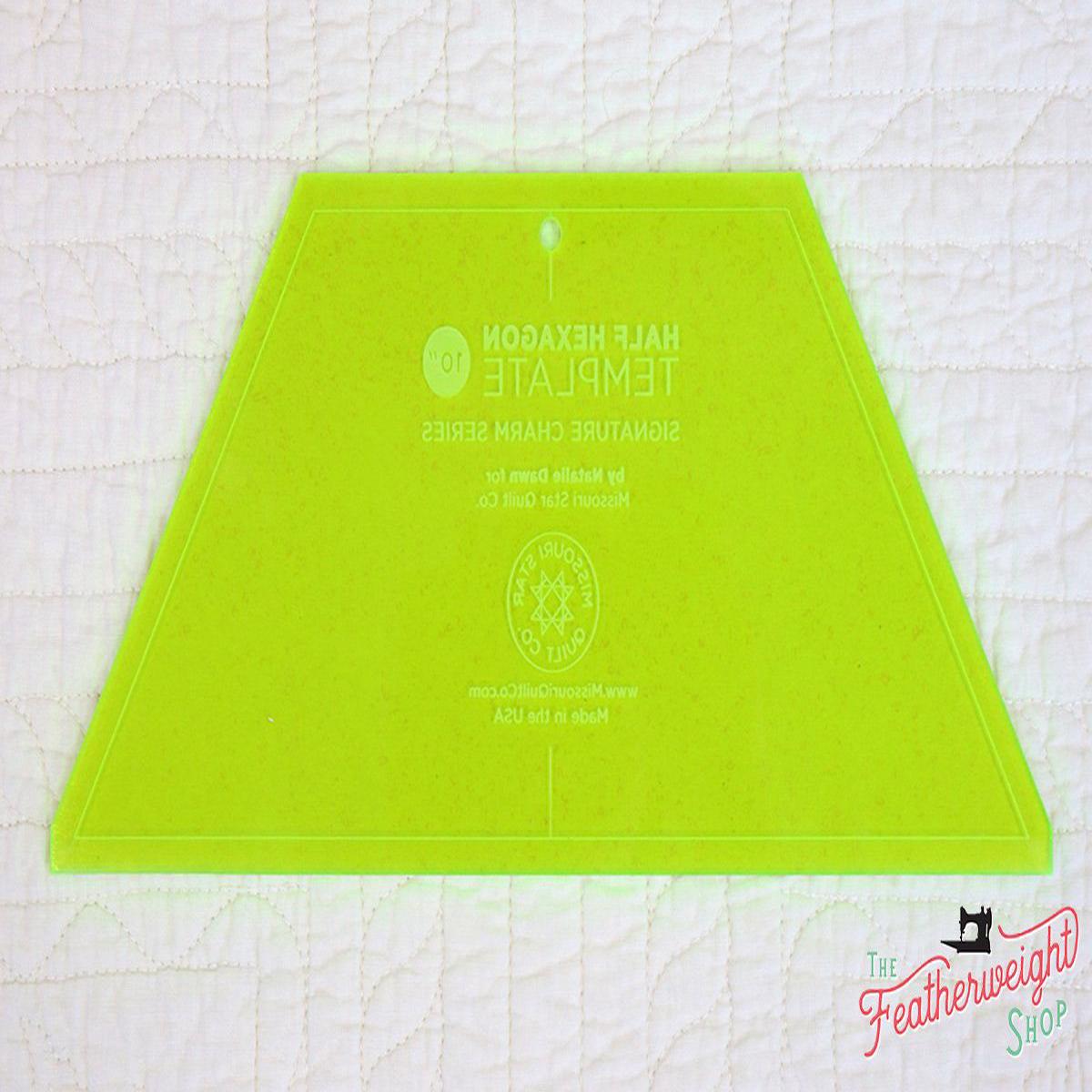 Missouri Star LARGE Half Hexagon Template Ruler for 10