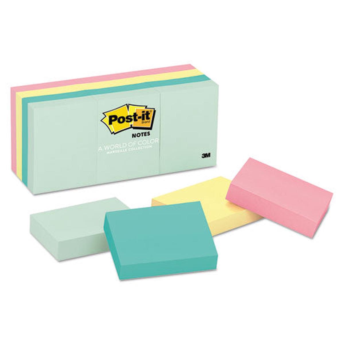 Original Pads In Marseille Colors, 1 3-8 X 1 7-8, 100-sheet, 12-pack