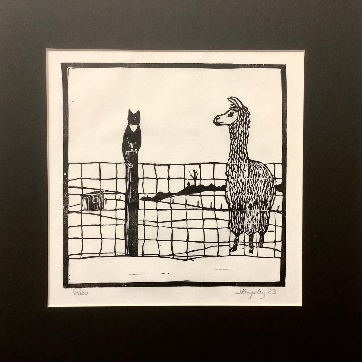Pals Rubber Block Print Matted