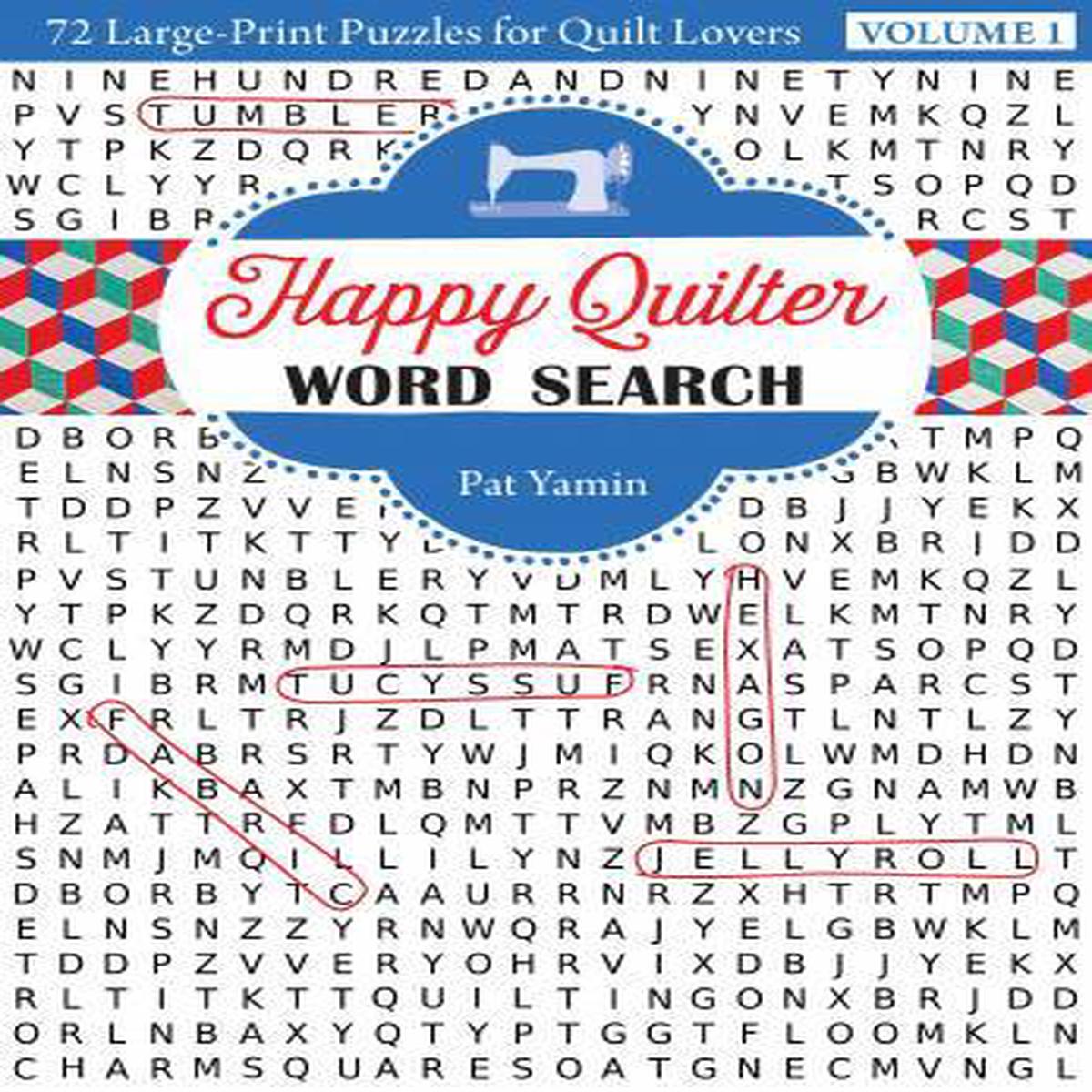 Book, Happy Quilter Word Search Volume 1
