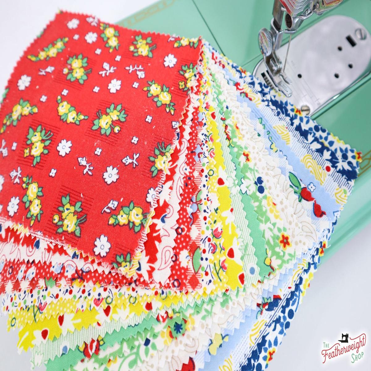 Fabric, Chicken Scratch by Kaye England for Wilmington Prints - CHARM PACK
