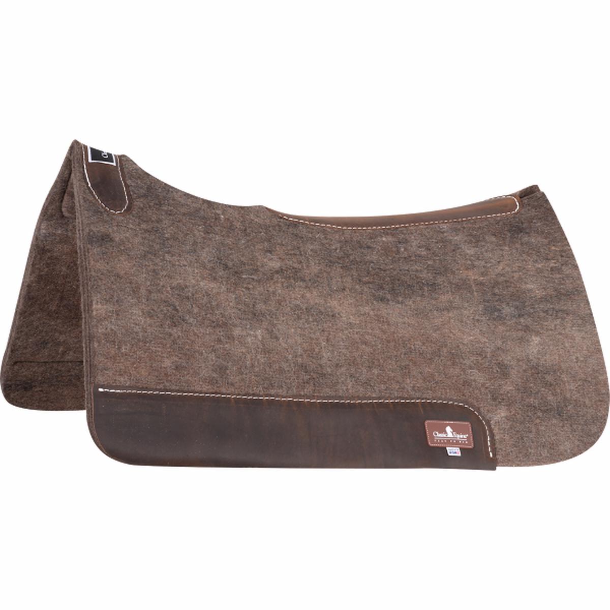 Classic Equine Alpaca Felt Saddle Pad, 1-inch Thick, 30-inch x 32-inch
