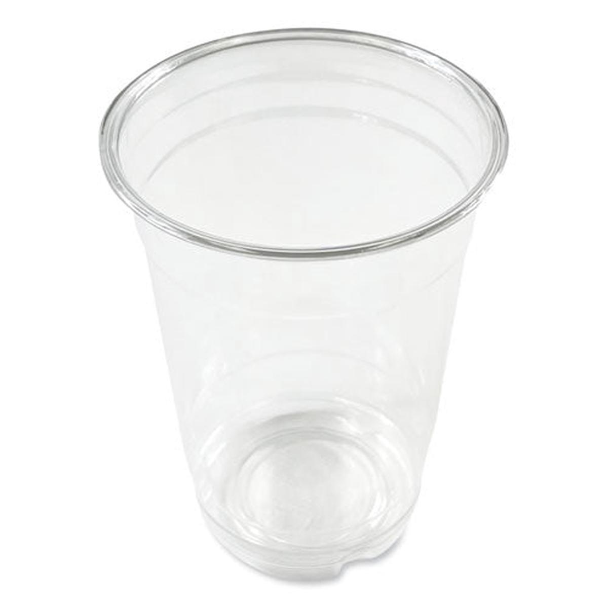 Clear Plastic Pete Cups, 14 Oz, 50/bag, 20 Bags/carton