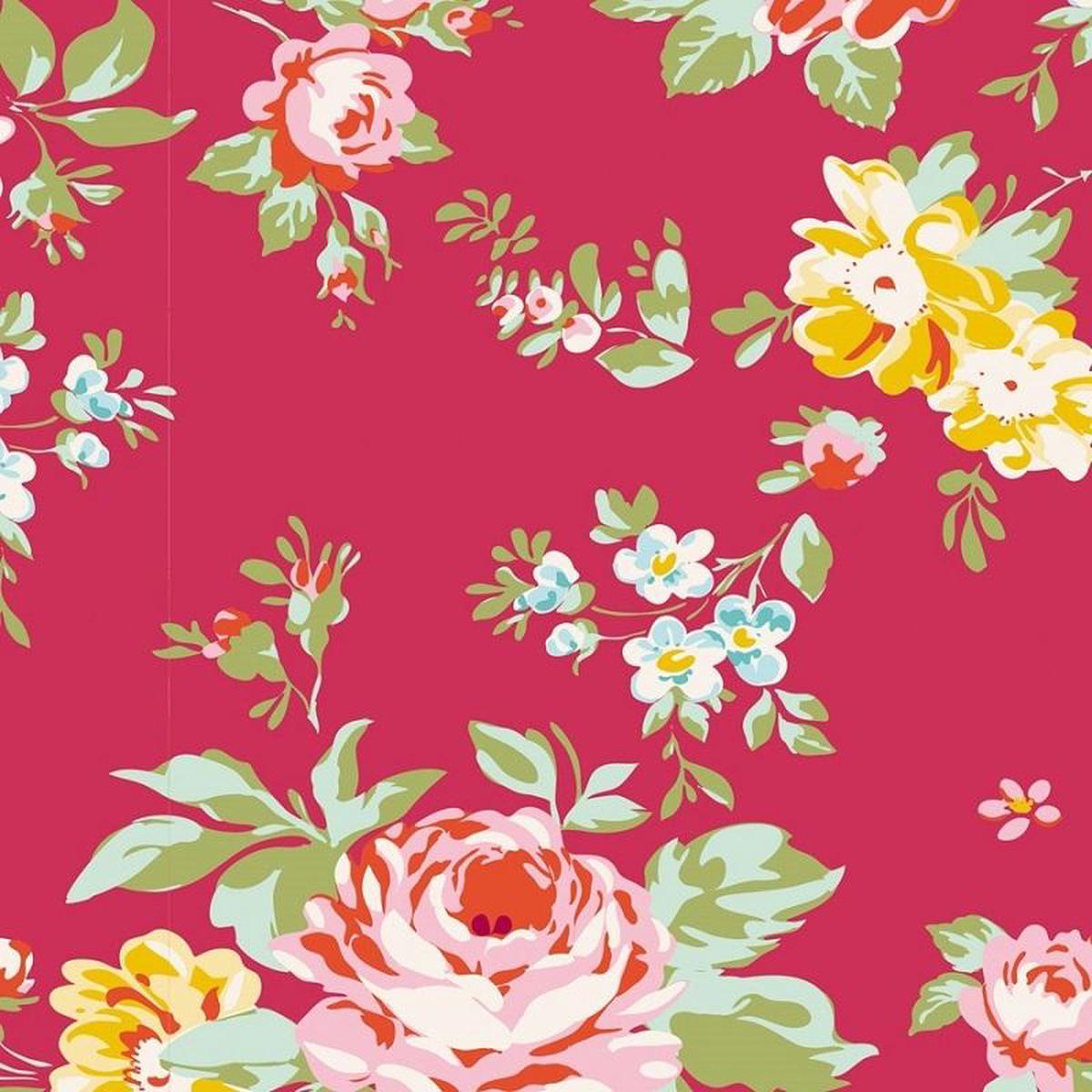 Fabric, Apple Butter Collection by Tilda - SHIRLY RED (by the yard)