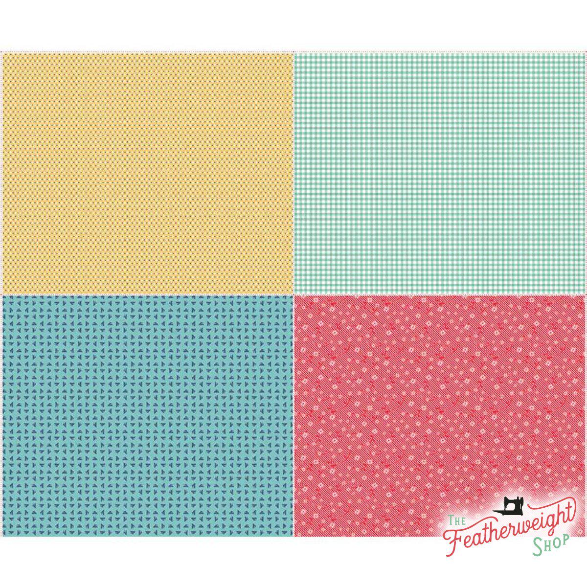 Fabric, Vintage Happy 2 by Lori Holt of Bee in My Bonnet - FAT QUARTER PANEL TWO