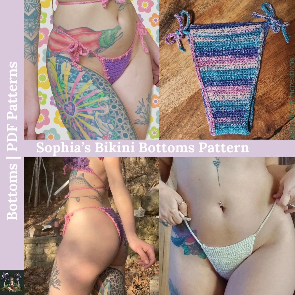 Sophias Cheeky Bikini Bottoms- DIY Crochet Festival Bikini Bottoms PDF Pattern