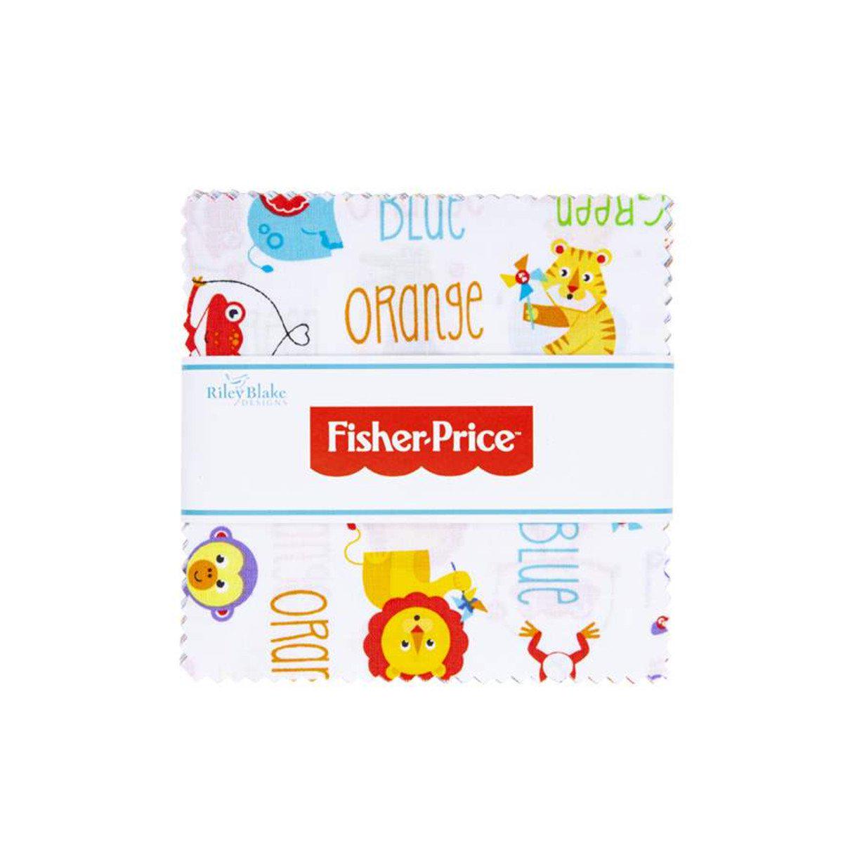 Fabric, Fisher Price by Riley Blake - CHARM SQUARES