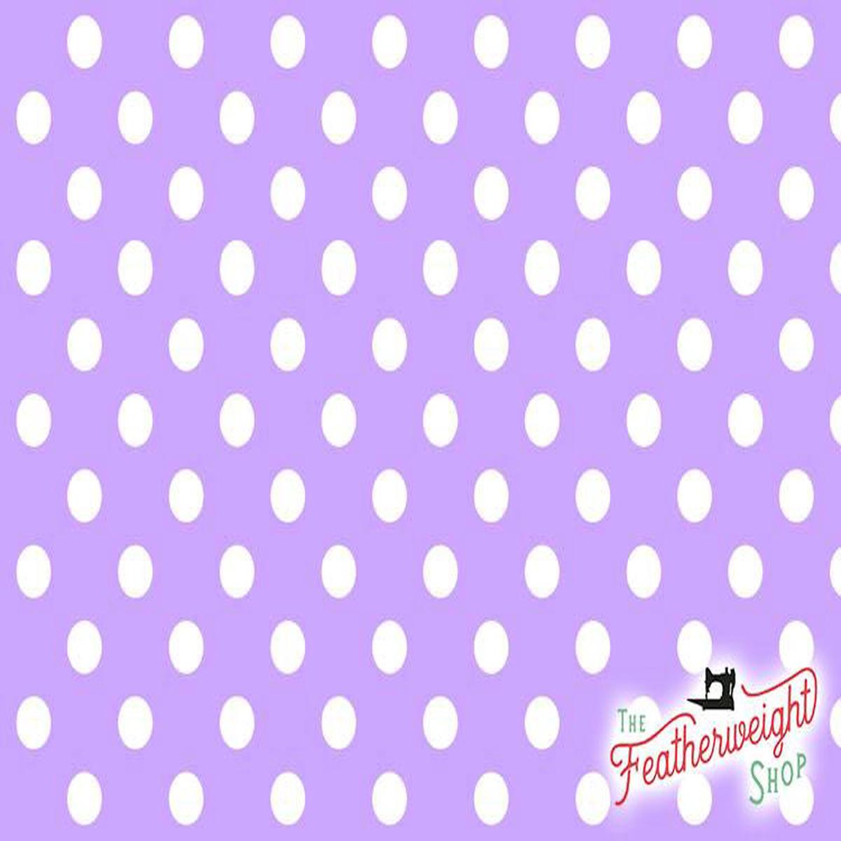Fabric, Flower Sugar Symbol of Love by LECIEN - POLKA DOT PURPLE (by the yard)