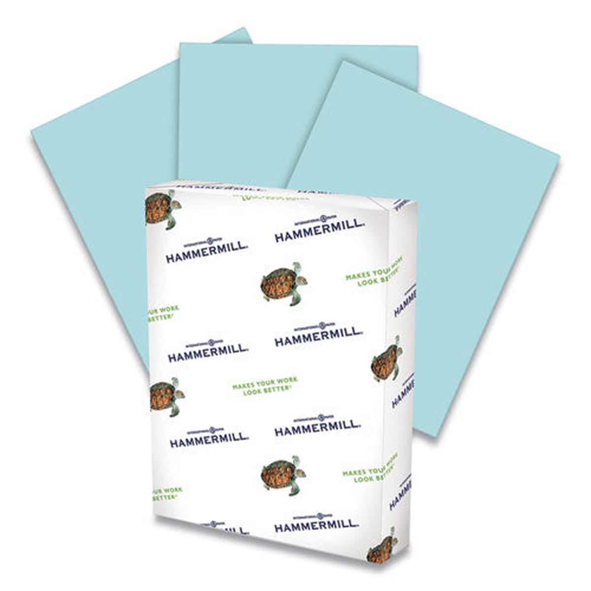 Colors Print Paper, 20lb, 8.5 X 11, Blue, 500-ream