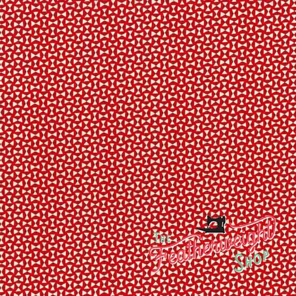 Fabric, Retro 30's Child Smile Spring 2018 by LECIEN - RED BOWS (by the yard)
