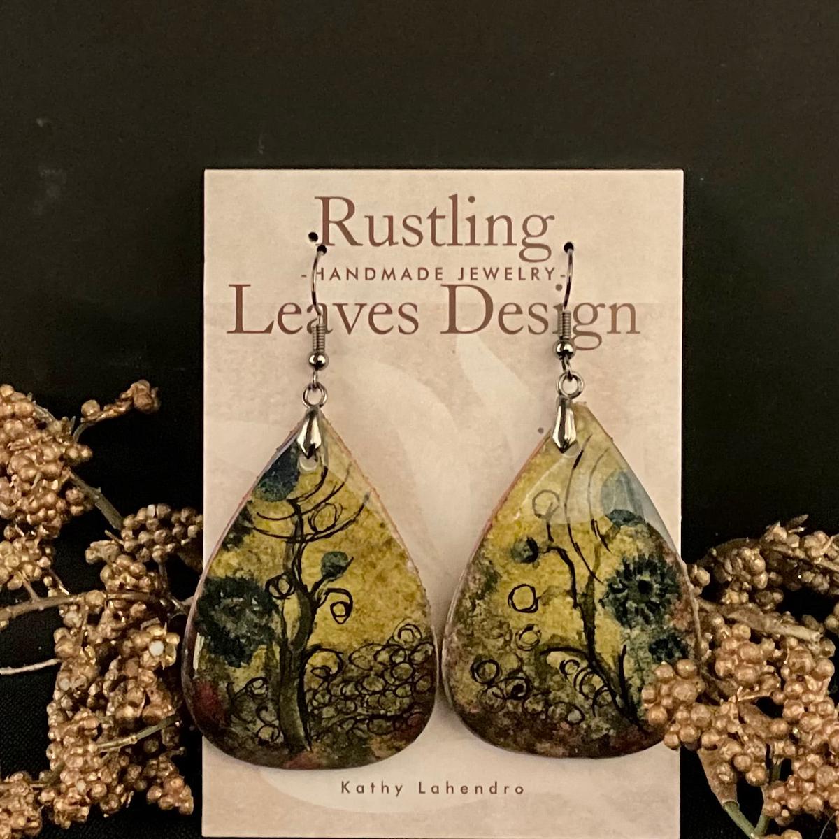 Fantasy GardenTeardrop Earrings
