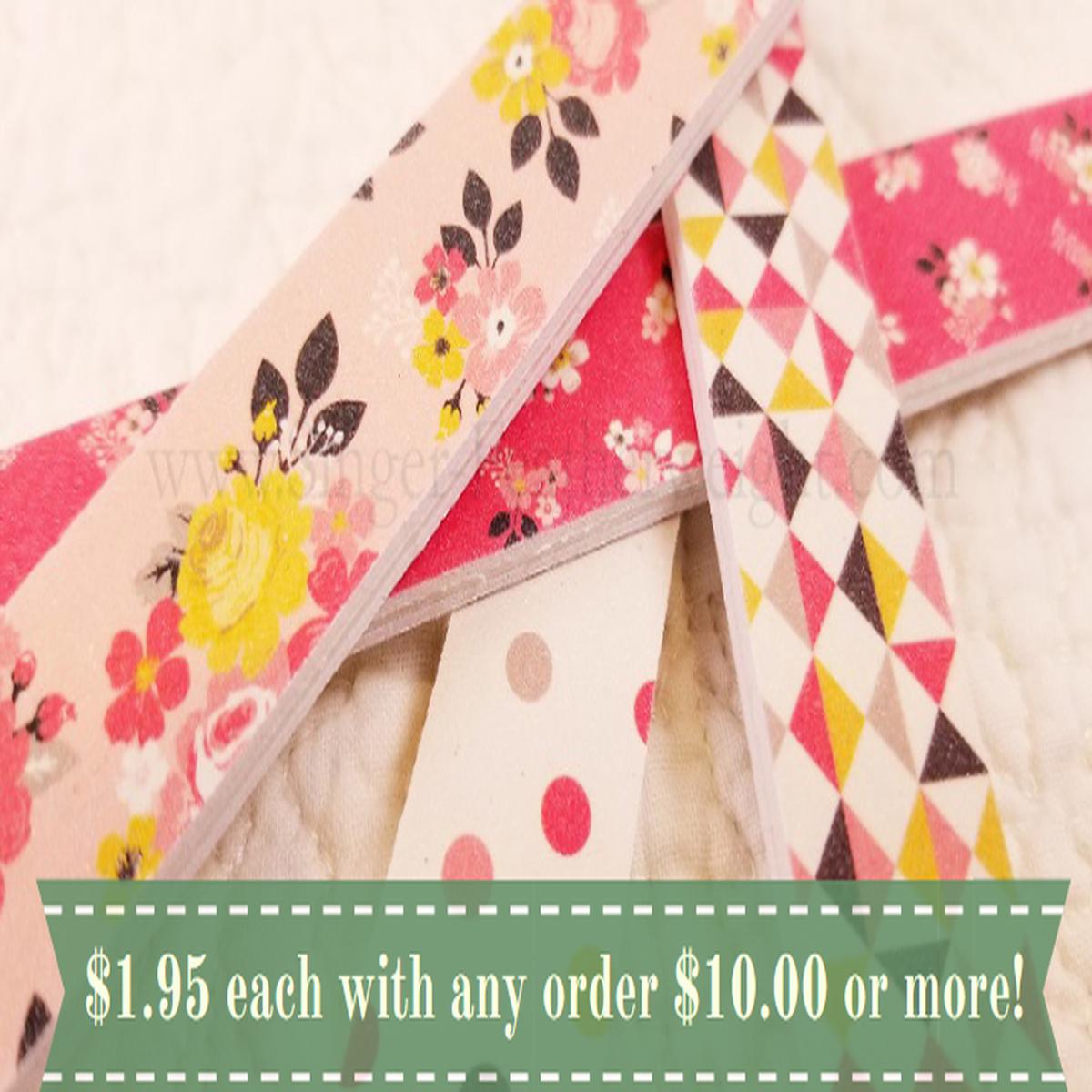 Nail File, My Mind's Eye Vintage Daydream Emery Board