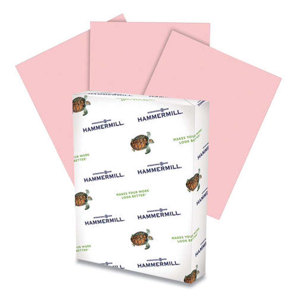Colors Print Paper, 20lb, 8.5 X 11, Pink, 500-ream