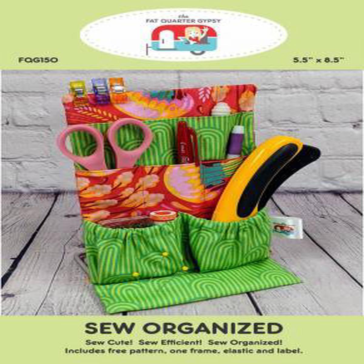 PATTERN & Frame Kit, Sew Organized Pattern from Fat Quarter Gypsy