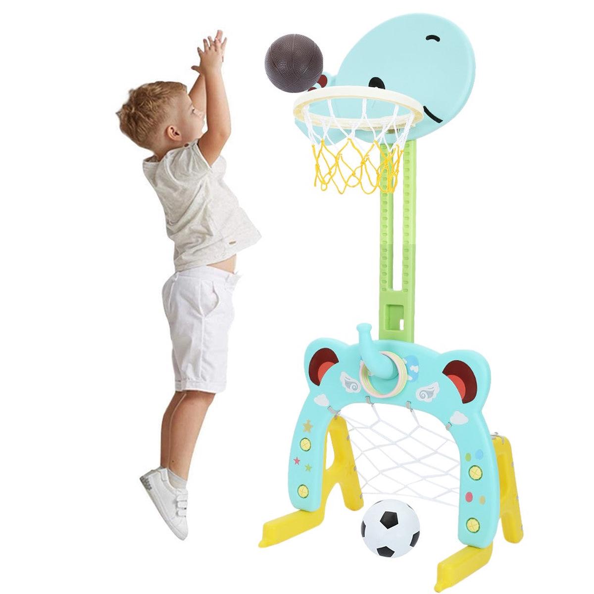 3 In 1 Adjustable Basketball Hoop Stand Set