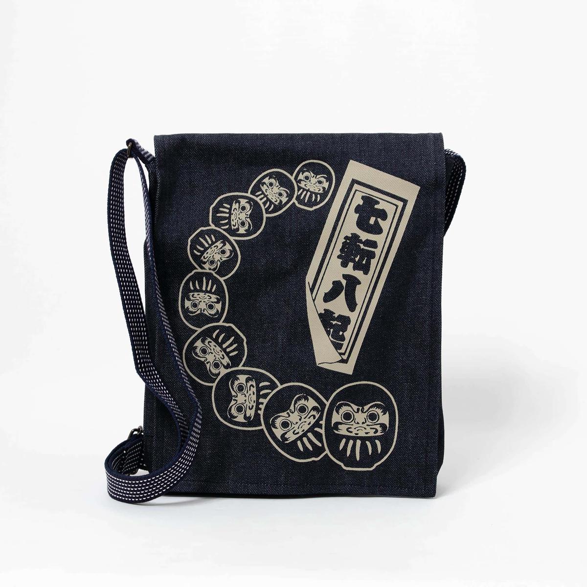 Kurashiki Denim Indigo Shoulder/Crossbody Bag - Daruma