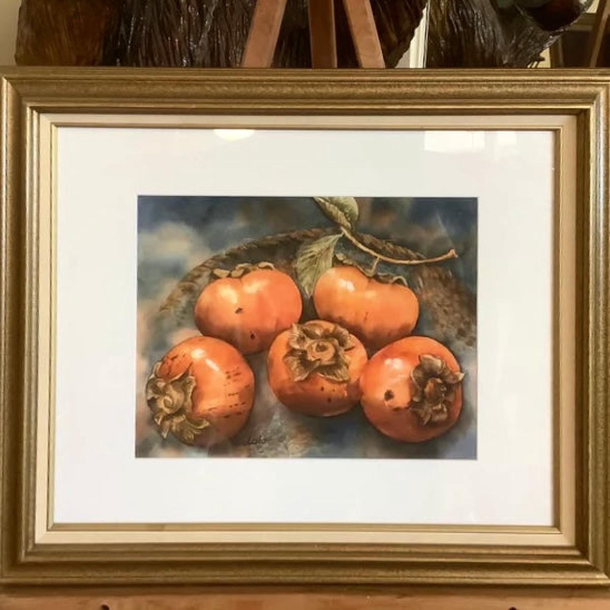 Persimmons and Basket