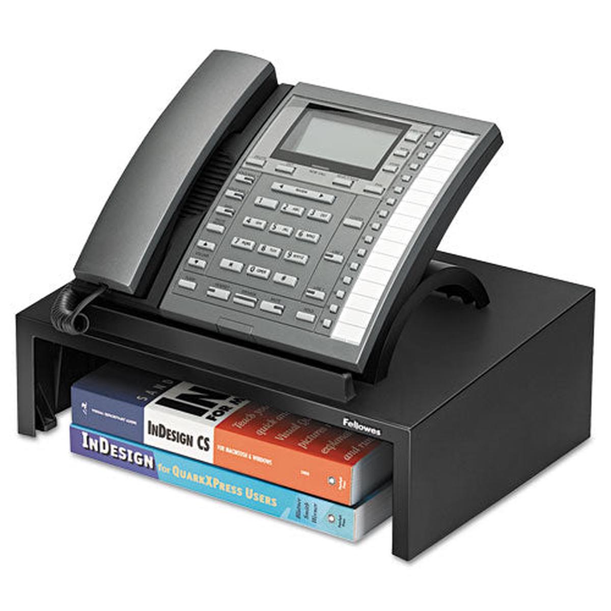 Designer Suites Telephone Stand, 13 X 9 1-8 X 4 3-8, Black Pearl
