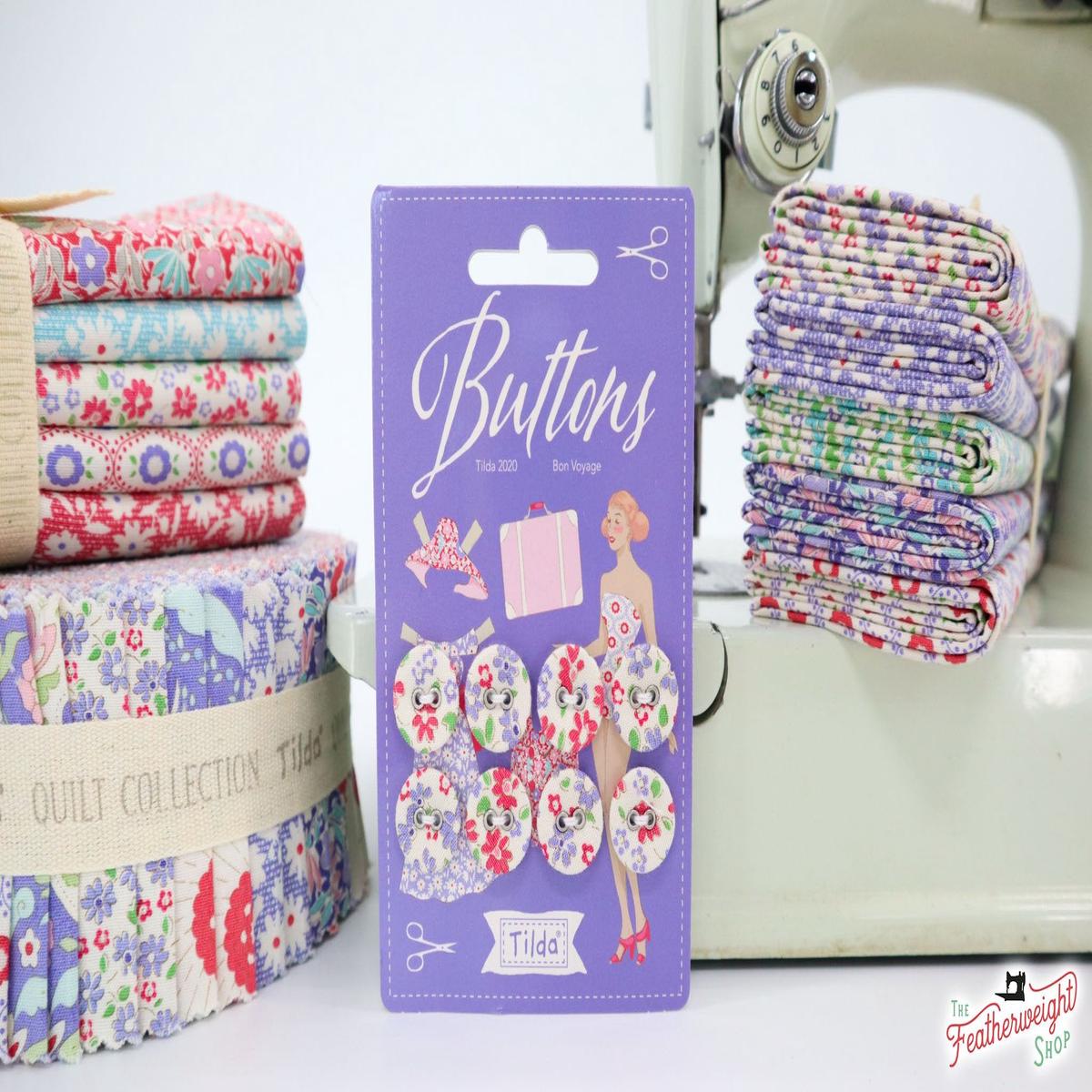 Buttons, Bon Voyage by Tilda - 8 count
