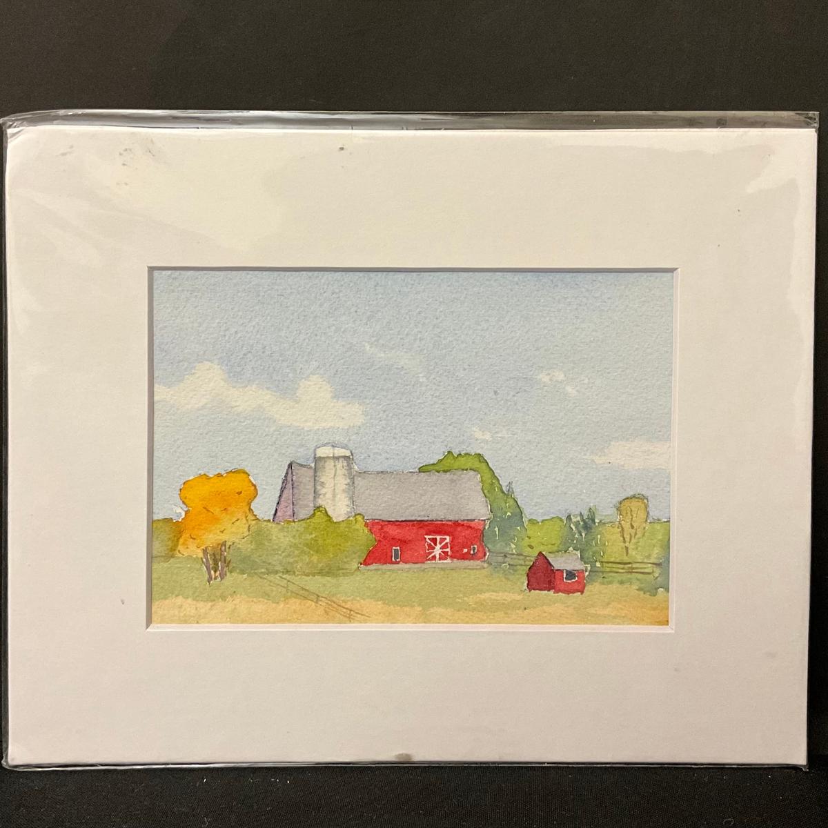 Little, Big - original watercolor by David Crowel