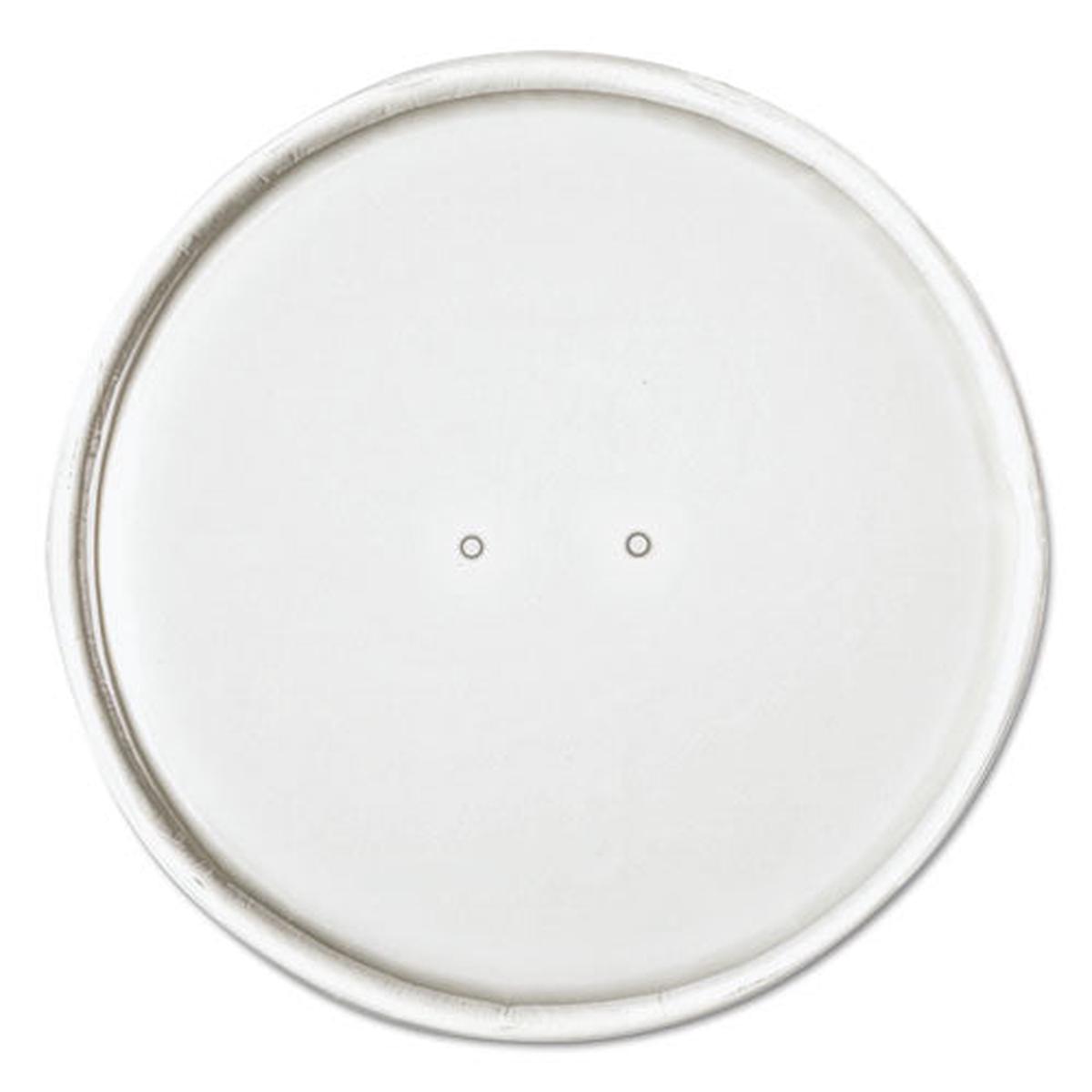 Paper Lids For 32oz Food Containers, White, Vented, 4.6