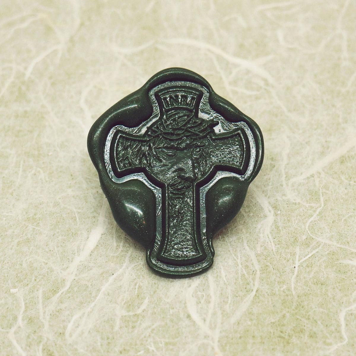 Cross Shaped INRI Crucifix Wax Seal Stamp
