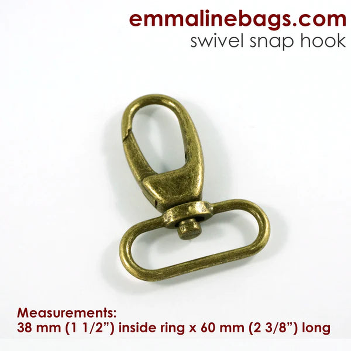 EMMALINE BAGS - SWIVEL SNAP HOOK, 2 PACK