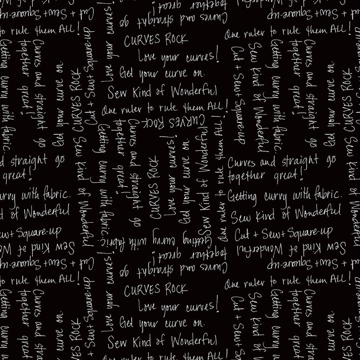 WRITING ON THE WALL - Curves, Black