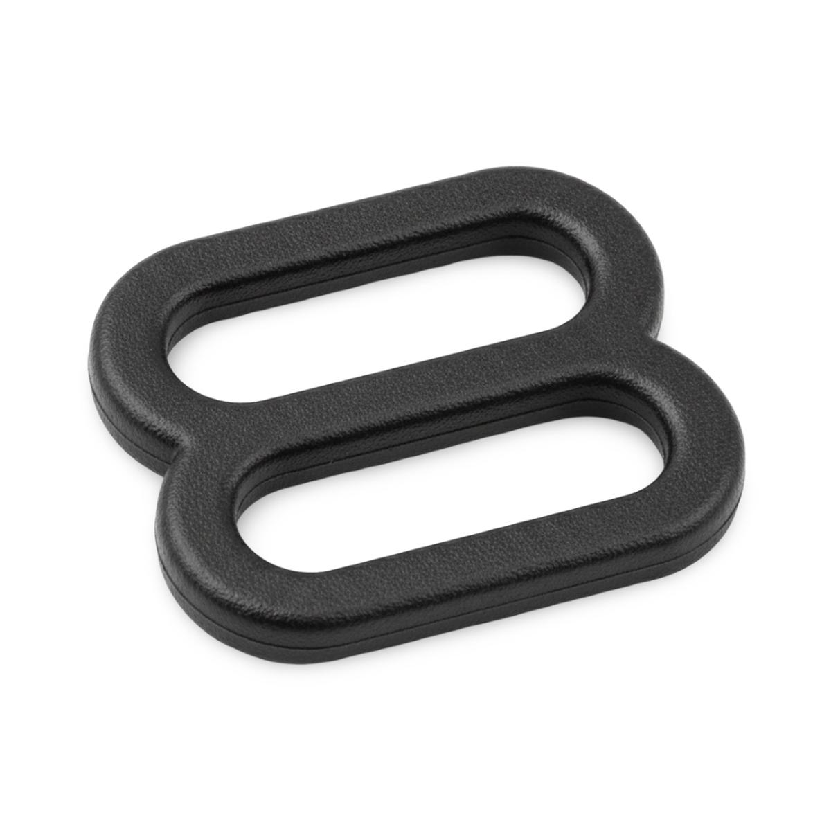 Black Acetal Figure-Eight 3-Bar Webbing Slide