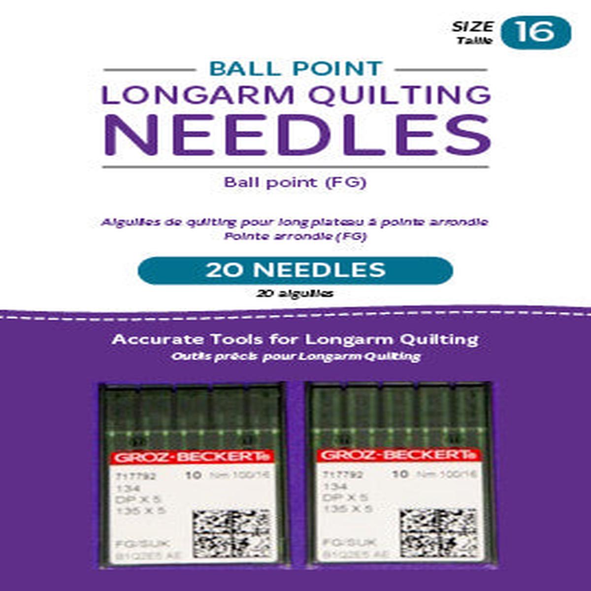 HANDI QUILTER - LONG ARM QUILTING NEEDlES, Ball Point (FG), 100/16