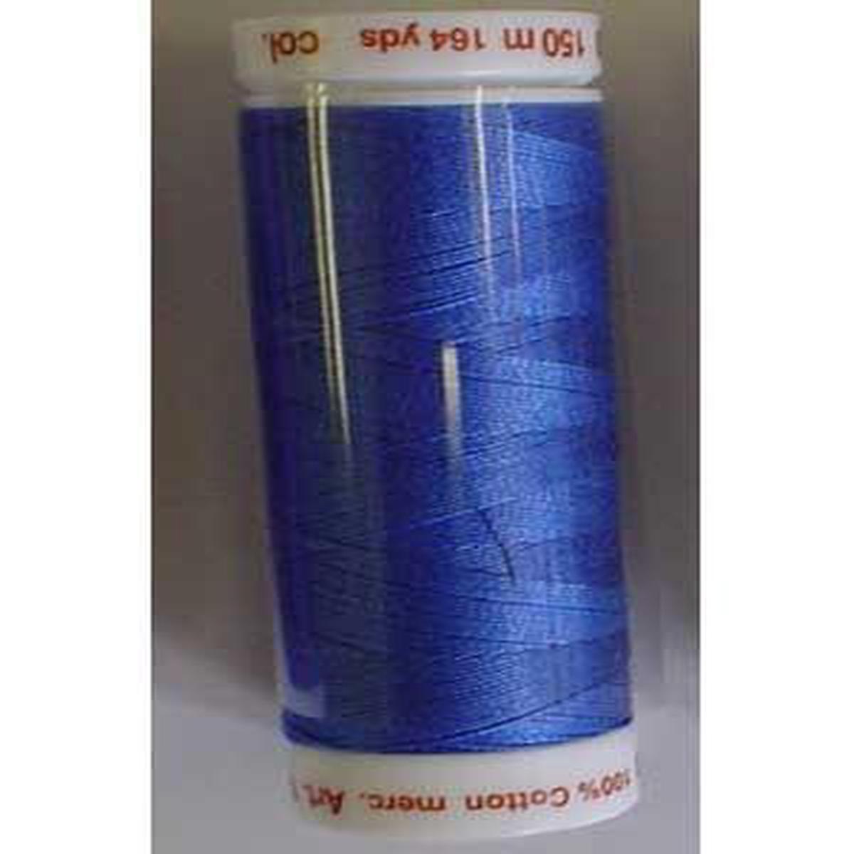 Mettler Silk-Finish 40wt Solid Cotton Thread 150M Cobalt Blue