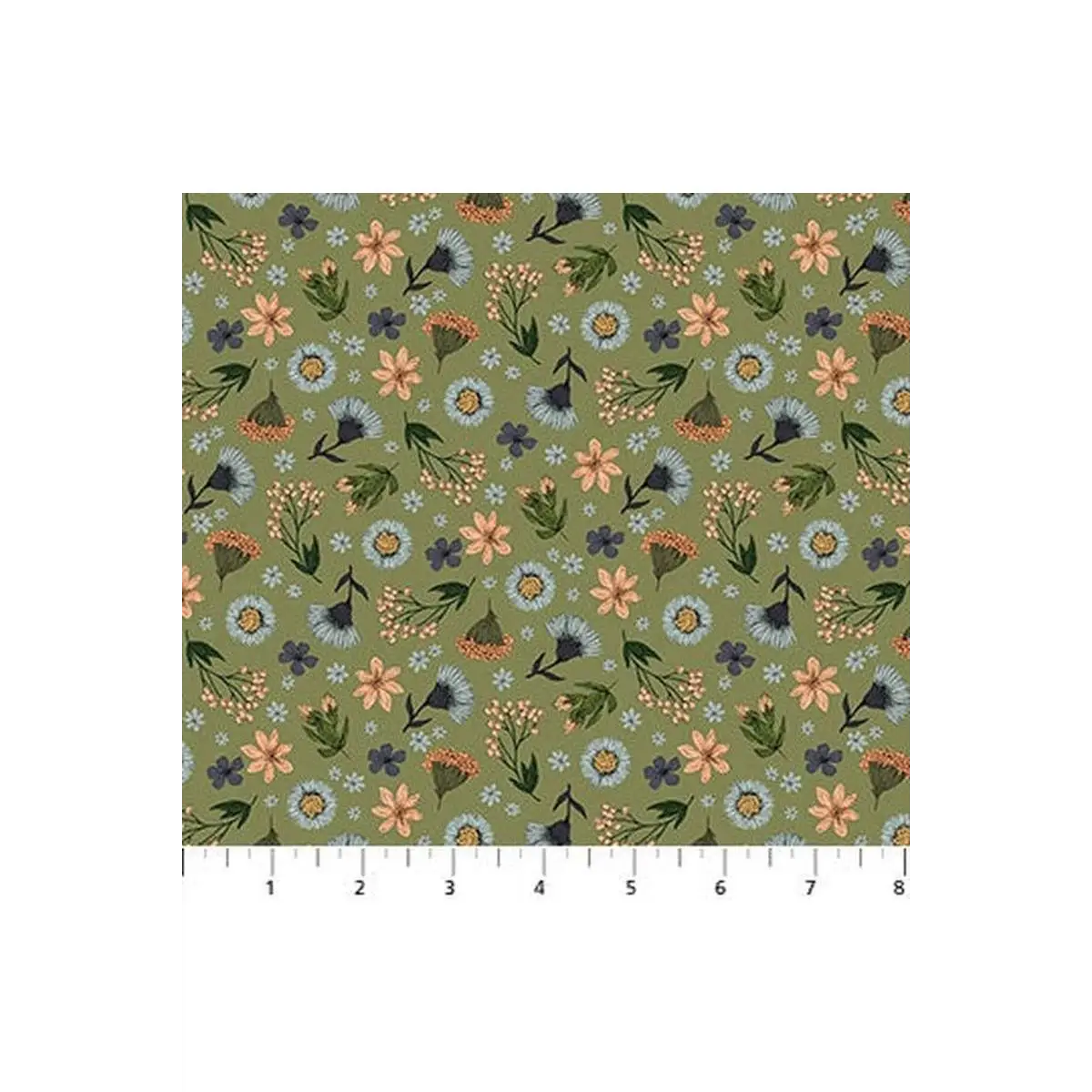 Northcott Fabrics, Bee Kind Collection - Green Multi* (Sold By 1/2 Meter)