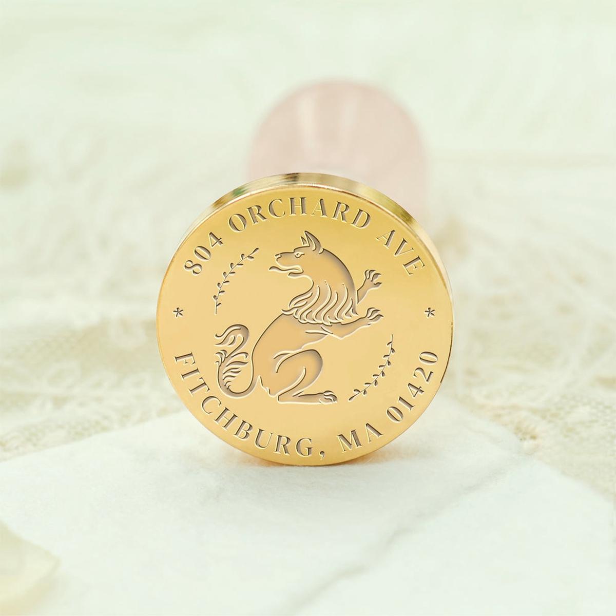 Wildlife Impressions Custom Hyena Address Wax Seal Stamp