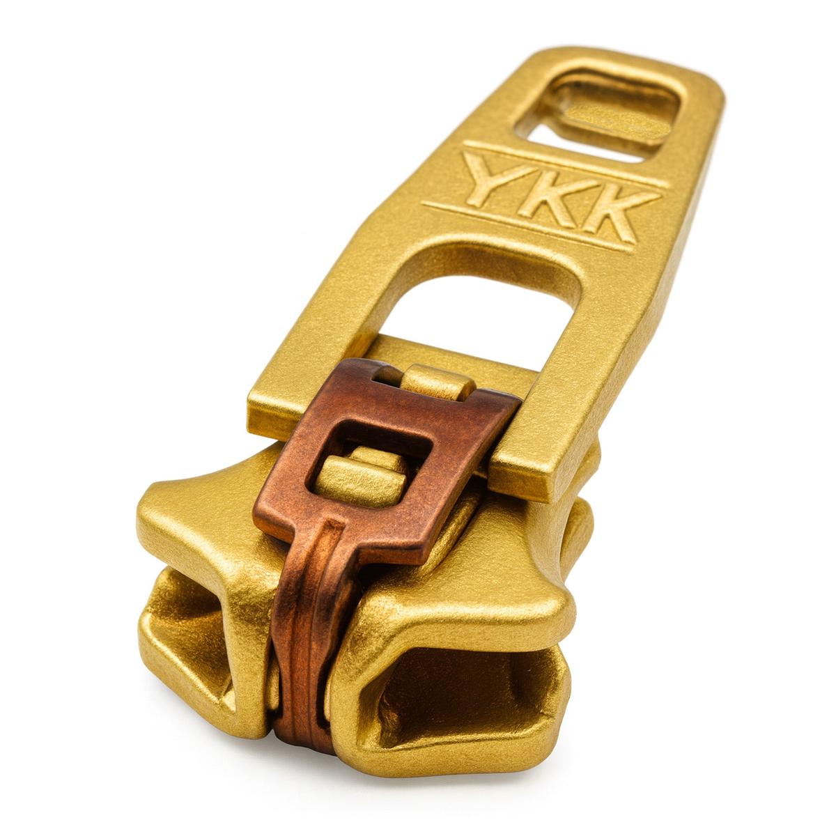 #4 YKK Single Pull Slider - Brass