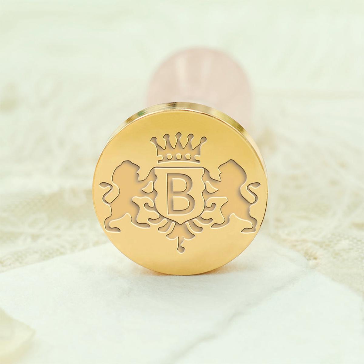 Custom Single Letter Wax Seal Stamp - Style 8