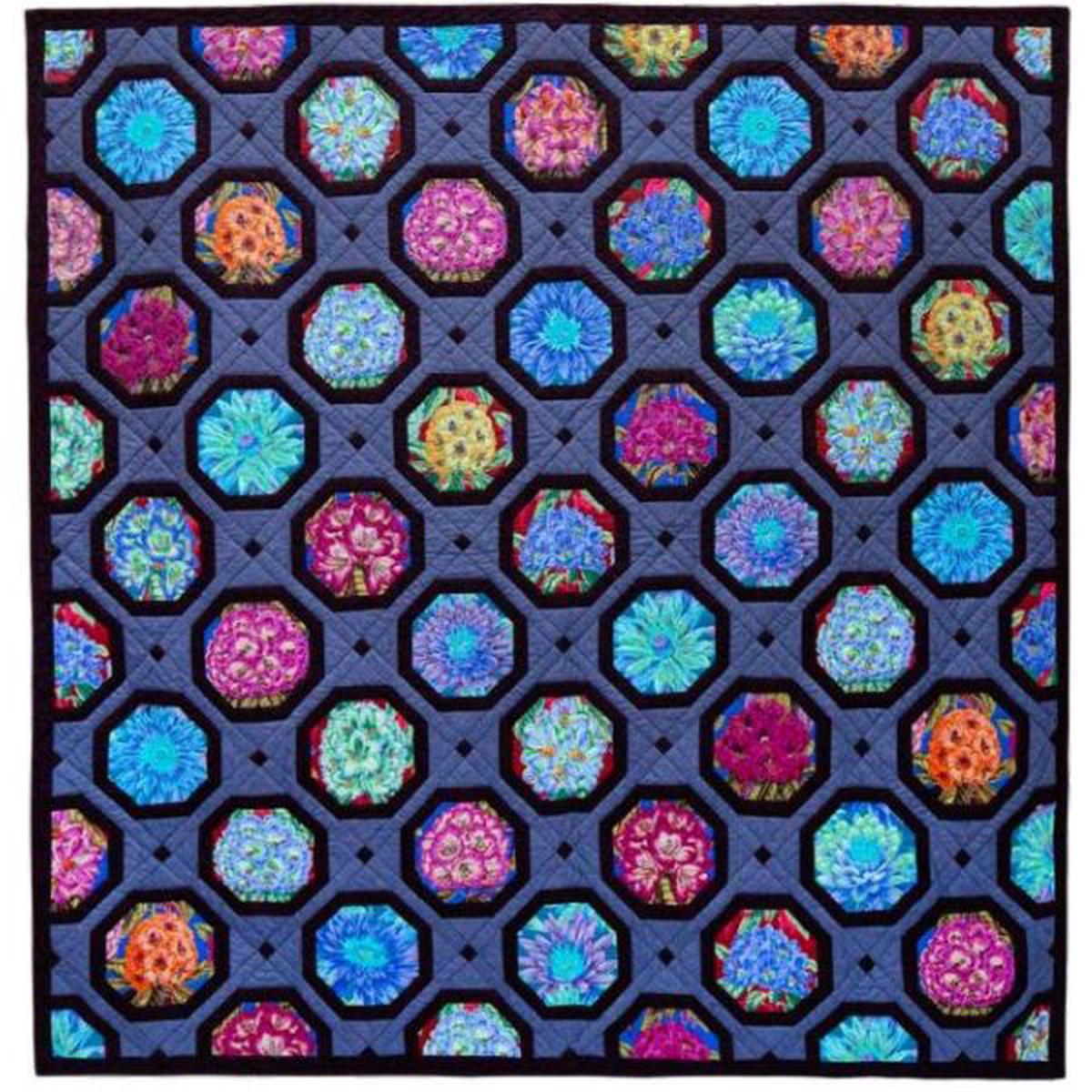 KAFFE FASSETT - Quilts on an English Farm - Blooming Octagons Quilt Kit