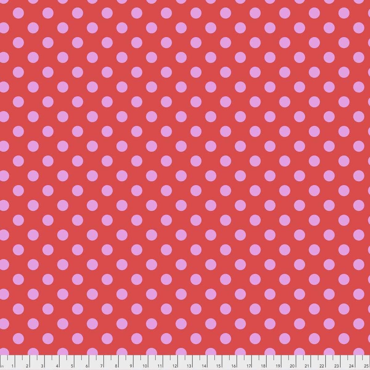TULA PINK - True Colors - Pom Poms, POPPY