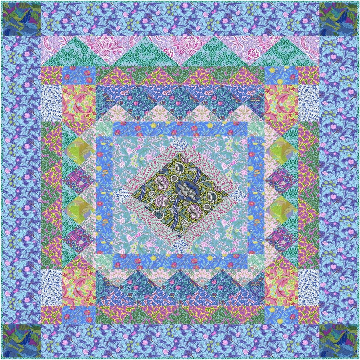 Kaffe Fassett x Morris & Co.- Cottage Garden Quilt Kit
