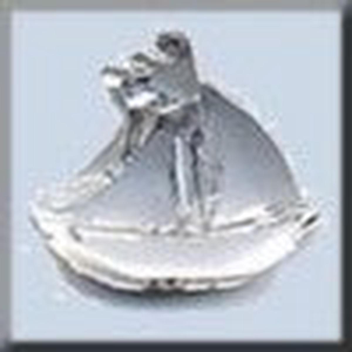 12303 Mill Hill Glass Treasures - Sailboat Matte Crystal