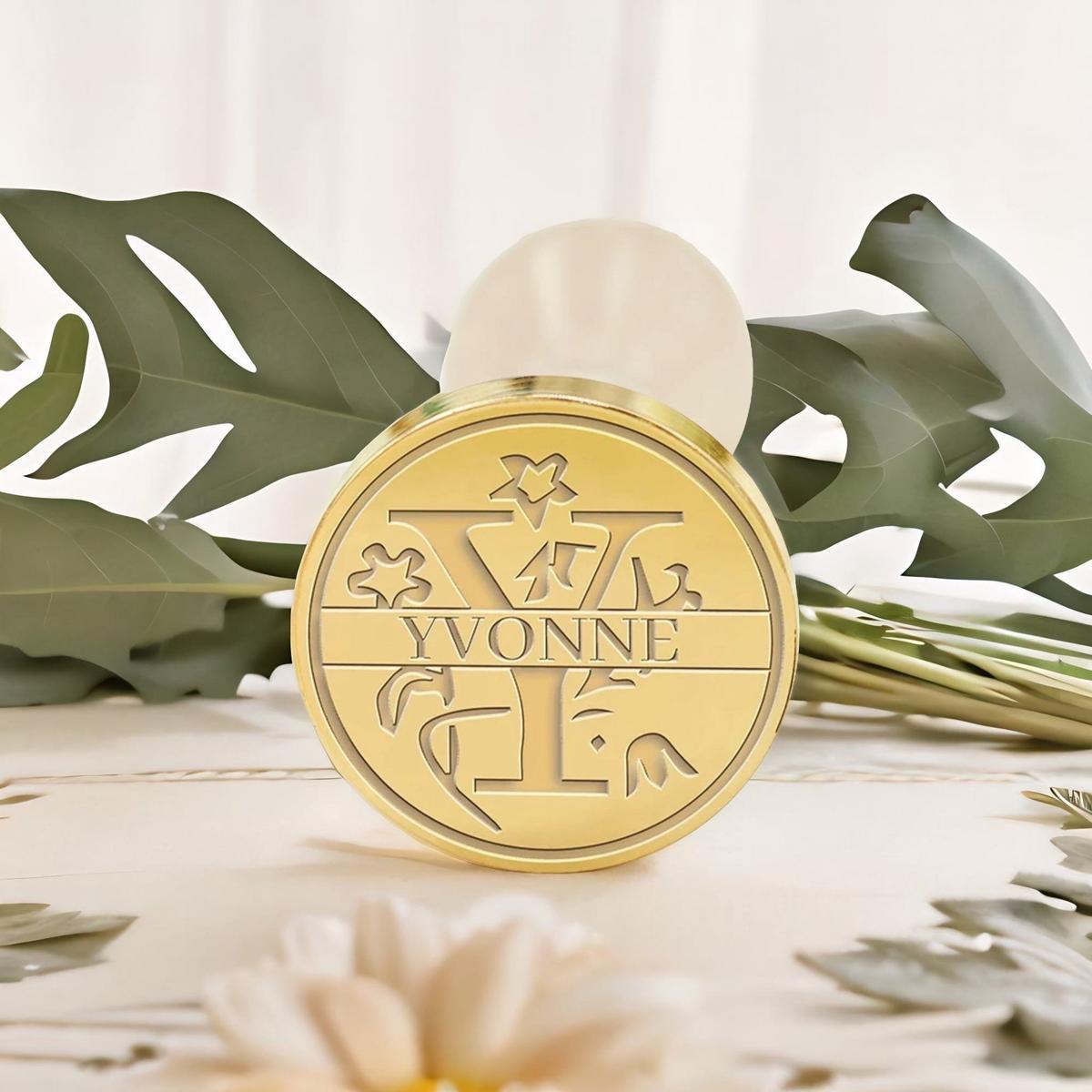 Custom Capital Letter Name Wax Seal Stamp - Letter Y