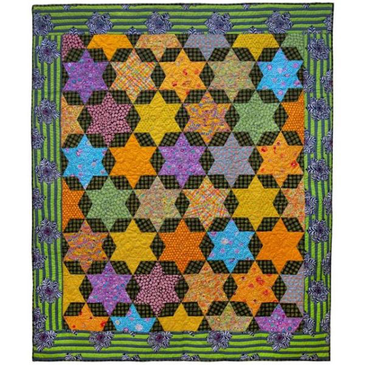 KAFFE FASSETT - Quilts on an English Farm - Golden Stars Quilt Kit