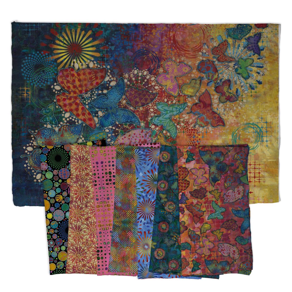 SUE PENN - Wings of Wonder- Pre-cuts Bundle with a Panel, SHIPPING April 2026