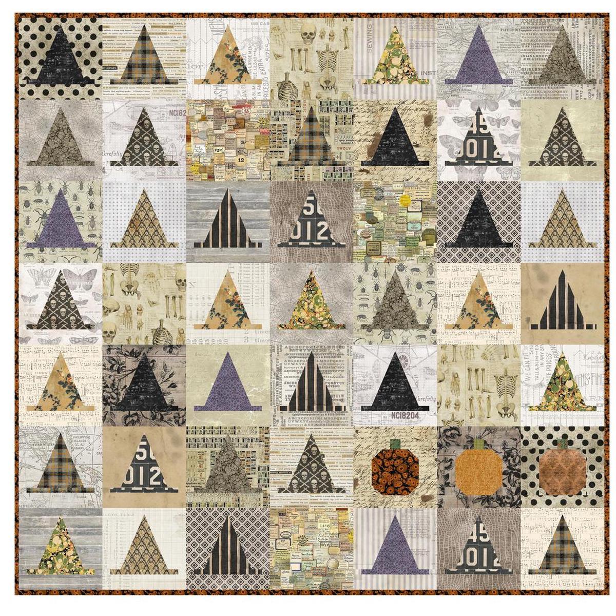 TIM HOLTZ - LABORATORY - HALLOWEEN HABERDASHERY Quilt KIT